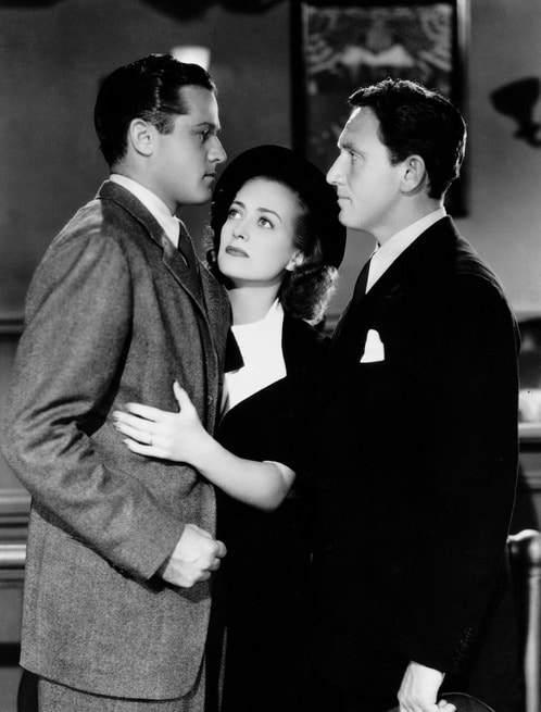 Alan Curtis, Joan Crawford, Spencer Tracy