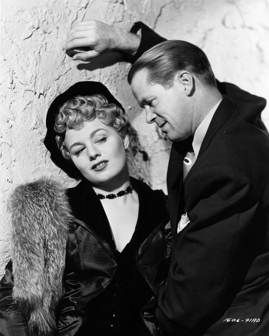 Shelley Winters, Dan Duryea