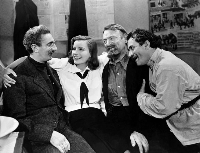 Alexander Granach, Felix Bressart, Greta Garbo, Sig Ruman