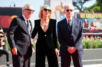 29 agosto 2024 - Alfonso Cuarón, Cate Blanchett e Kevin Kline (Disclaimer)